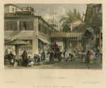 China, Street in Canton, 1858