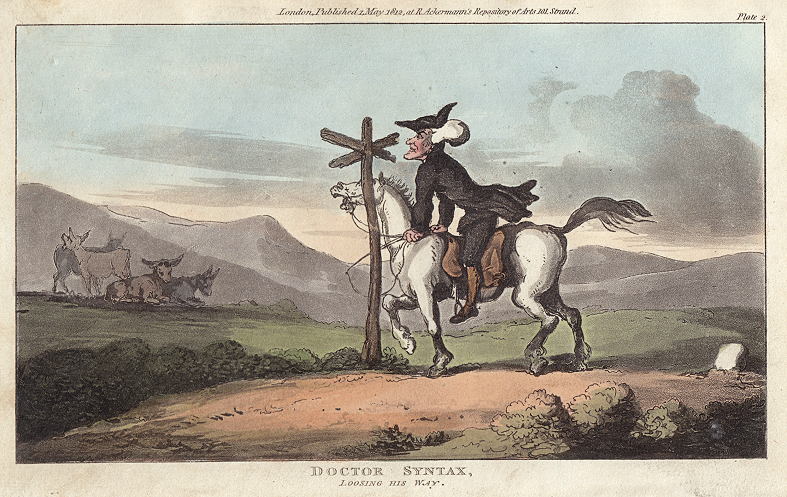 Dr. Syntax losing his way, 1812