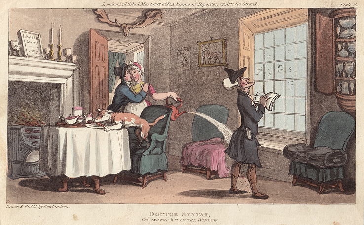 Dr. Syntax copying the Wit of the Window, 1812