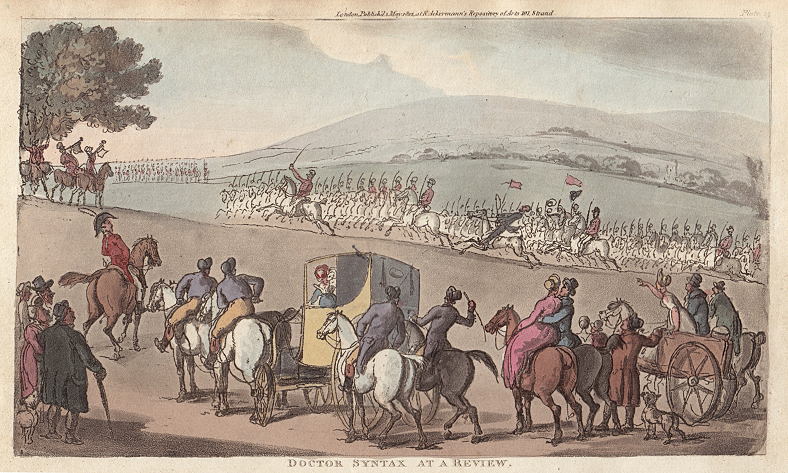 Dr. Syntax at a Review of the Troops, 1812