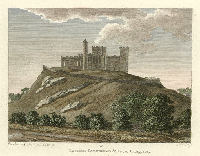 Ireland, Co.Tipperary, Cashel Cathedral & Rock, 1791