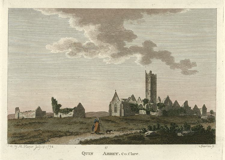 Ireland, Co.Clare, Quin Abbey, 1791