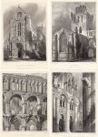 Scotland, Jedburgh, four views, 1848