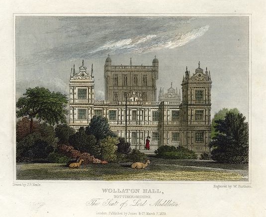 Nottinghamshire, Wollaton Hall, 1829