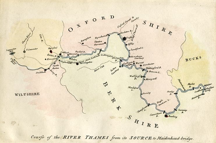 Map of the River Thames, 1791