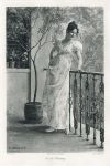 'On the Balcony' photogravure after Jendrassik Jeno, 1896