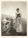 'Country Cousins' photogravure after Jean Aubert, 1896