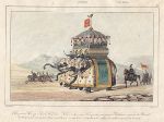 China, Kublai Khan with 4 elephant war castle, 1847