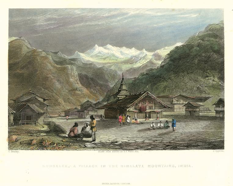 India, Kursalee, in the Himalayas, 1845