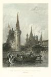 Russia, Moscow, Church of Vasili Blagennoi (St.Basil's Cathedral), 1844