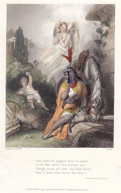 Indian Romance, illustration from Thomas Moore's Lalla Rookh, 1846