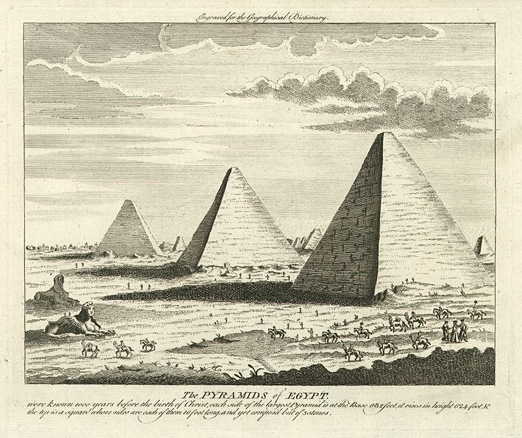 Egypt, Pyramids and Sphinx, about 1760