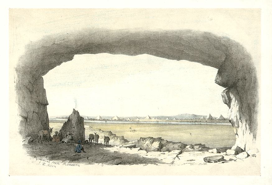 Egypt, Pyramids and Nile by J.H.Allan, about 1835