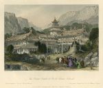 China, Chusan Islands, Grand Temple at Poo-too, 1858