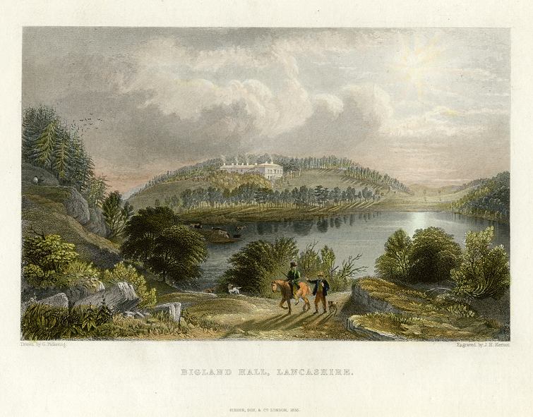 Lancashire, Bigland Hall, 1836