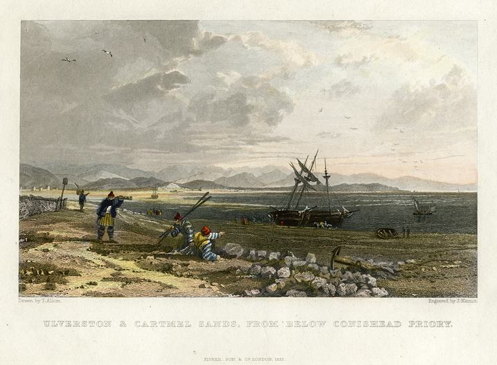 Lancashire, Ulverston & Cartmel Sands, 1836