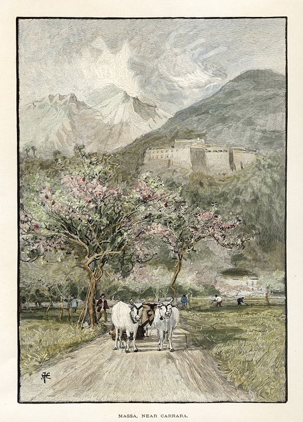 Italy, Massa, near Carrara, 1891