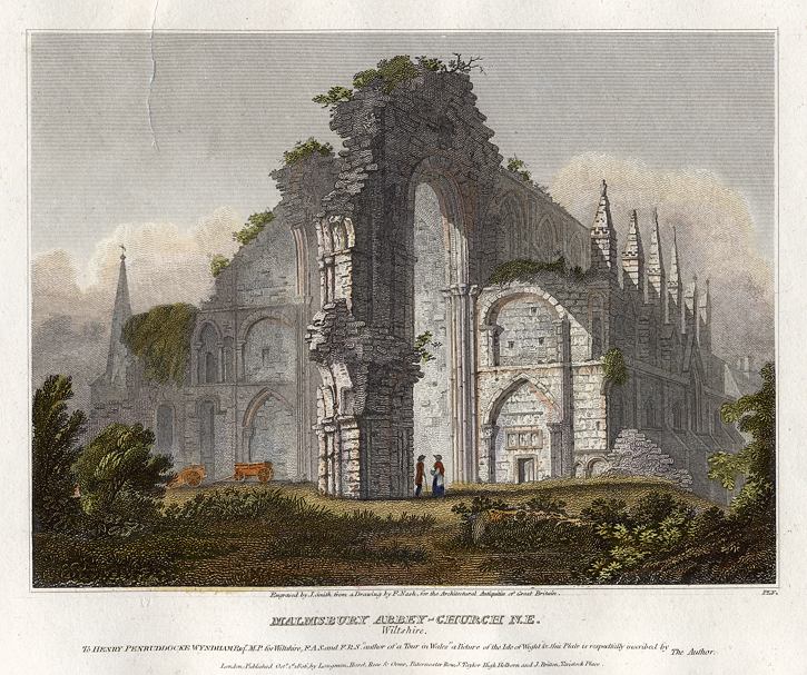 Wiltshire, Malmesbury Abbey Church, 1811
