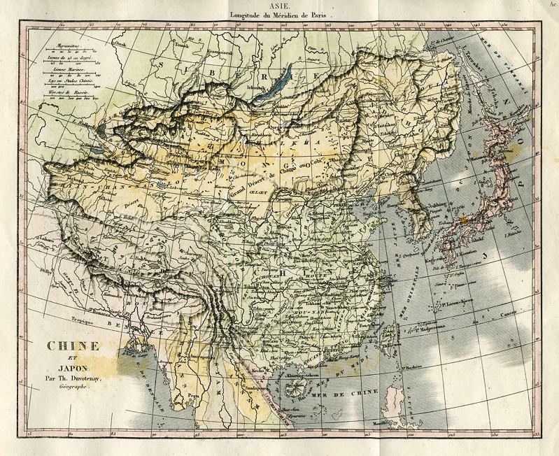China map, 1847