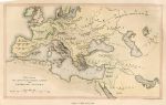 Europe, fall of the Roman Empire - Barbarian invasions, 1848