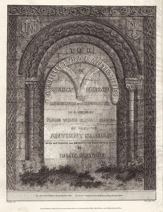 Wiltshire, Marlborough, St.Mary's Church arch, 1810
