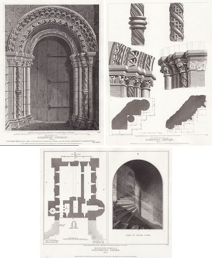 Essex, Ockendon Church architectural details, 1810