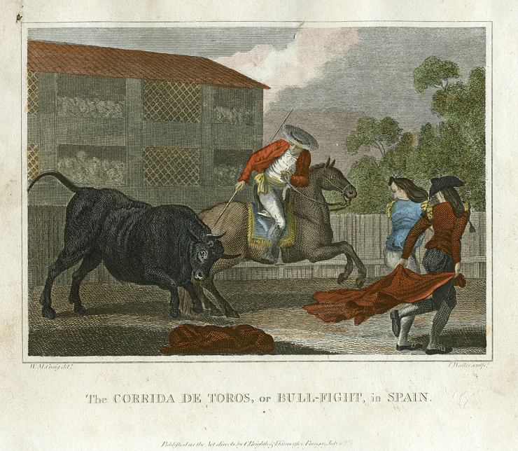 Spain, Corrida de Toros (Bull Fight), 1807