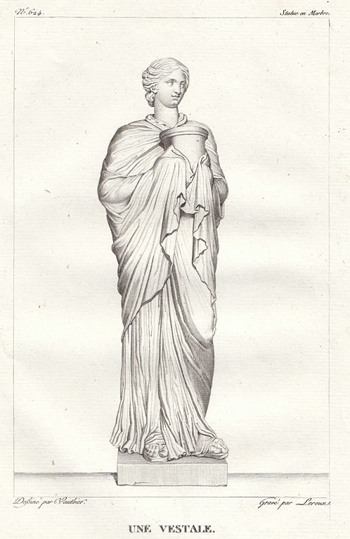 Une Vestale (a vestal), sculpture, 1814