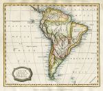 South America map, 1807