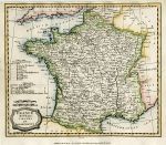 France map, 1807