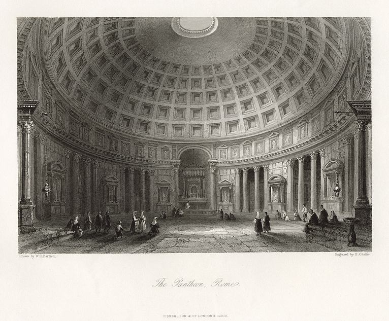 Italy, Rome, the Pantheon, 1841
