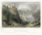 Germany, Oberwesel and the Castle of Schonberg, 1841