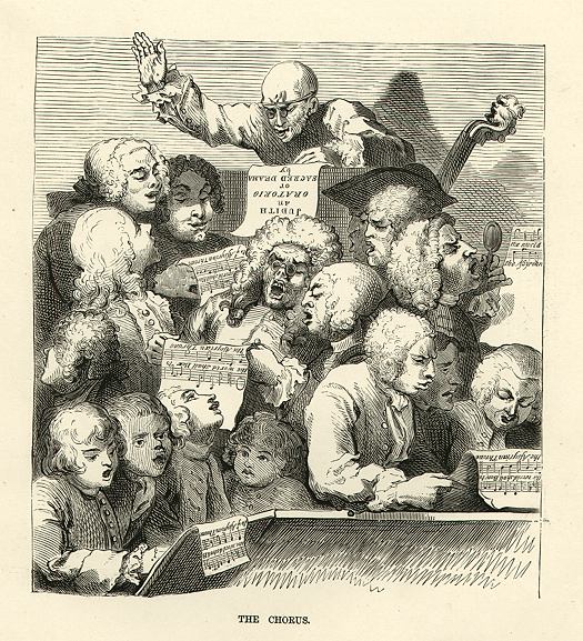 The Chorus (choir), after Hogarth, 1880