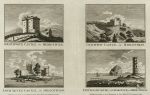Scotland, four castles (Borthwick, Chrighton, Lochleven & Tantallon), 1786
