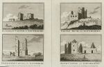 Ireland, four castles (Dungooly, Castle Roch, Ballrichan & Rath), 1786