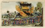 Funerary customs, Ceylon Funeral Pyre, 1813