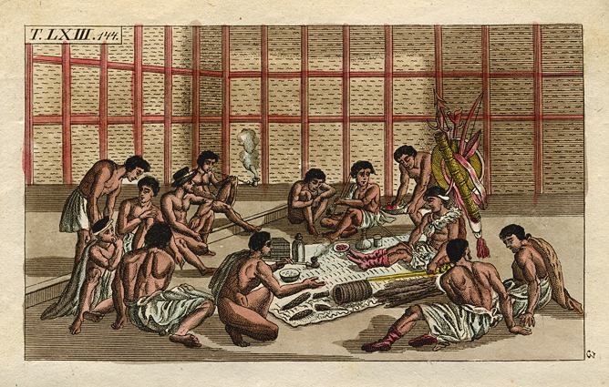 Funerary customs, Canadian Natives Funeral, 1813