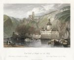 Germany, Caub, Castle of Gutenfels, and the Pfalz, 1841