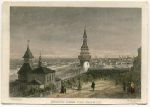 Russia, Moscow from the Kremlin, small steel engraving, 1845