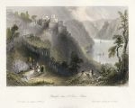 Germany, Rheinfels above St.Goar - Rhine, 1841