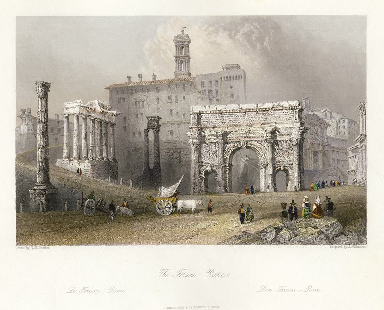 Italy, Rome, the Forum, 1841