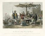 China, Rice Sellers at the Military Station of Tong-Chang-foo, 1843