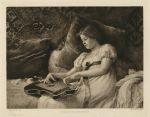 'Romance Without Words', etching by Dobie after William Thorne, 1893
