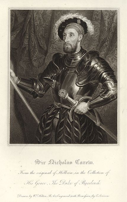 Sir Nicholas Carew, 1833