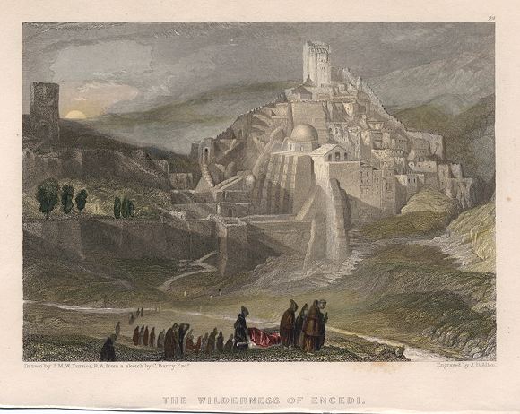 Holy Land, Wilderness of Engedi, 1836