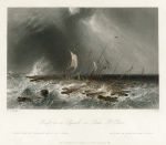 Canada, Raft in a Squall on Lake St.Peter, 1842