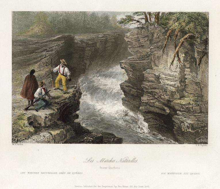 Canada, Les Marches Naturelles (near Quebec), 1842