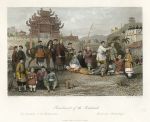 China, Punishment of the Bastinado, 1843