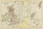 British Isles and North Sea map, 1882