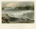 Canada, Long Sault Rapid, on the St.Lawrence, 1841